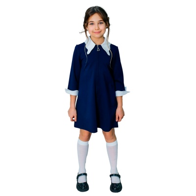 Платье школьное Deloras Q64147 синее 1